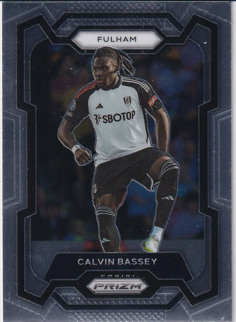 2023-24 Panini Prizm Premier League Soccer Base #158 Fulham (Calvin Bassey)