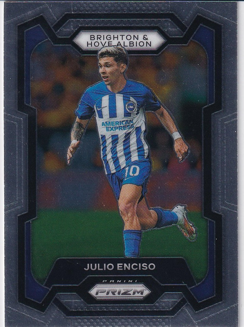 2023-24 Panini Prizm Premier League Soccer Base #93 Brighton & Hove Albion (Julio Enciso)