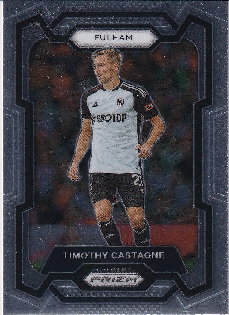 2023-24 Panini Prizm Premier League Soccer Base #156 Fulham (Timothy Castagne)