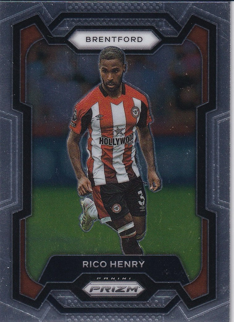 2023-24 Panini Prizm Premier League Soccer Base #144 Brentford (Rico Henry)