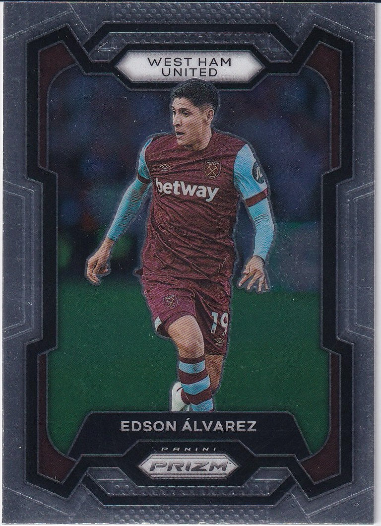 2023-24 Panini Prizm Premier League Soccer Base #226 West Ham United (Edson Alvarez)