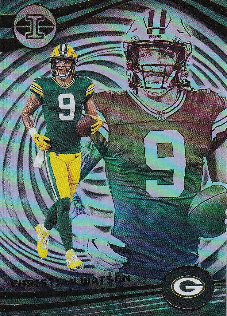 2023 Panini Illusions Football Base #40 Green Bay Packers, Christian Watson