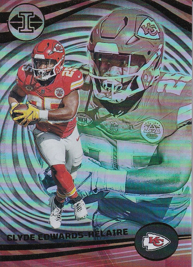 2023 Panini Illusions Football Base #54 Kansas City Chiefs, Clyde Edwards-Helaire