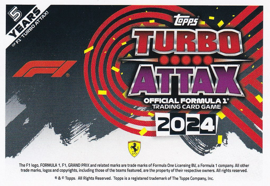 2024 Topps Turbo Attax F1 Racing Base #28 Scuderia Ferrari, Scuderia Ferrari