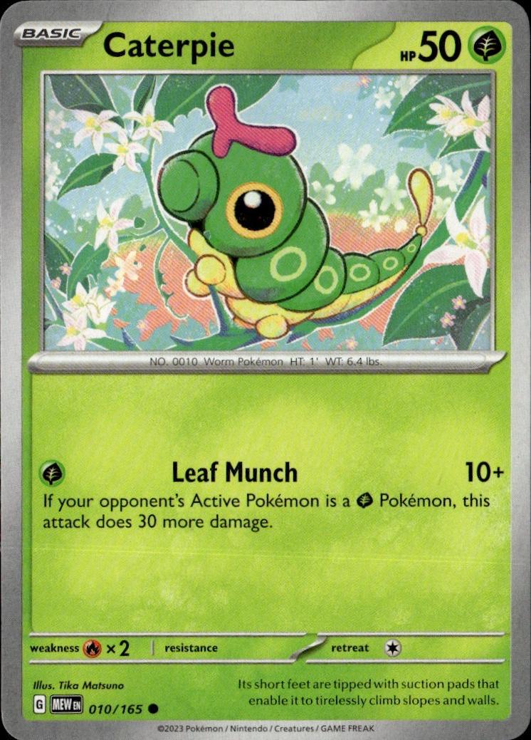 SV: Scarlet & Violet 151 Pokemon Common #010/165, Caterpie