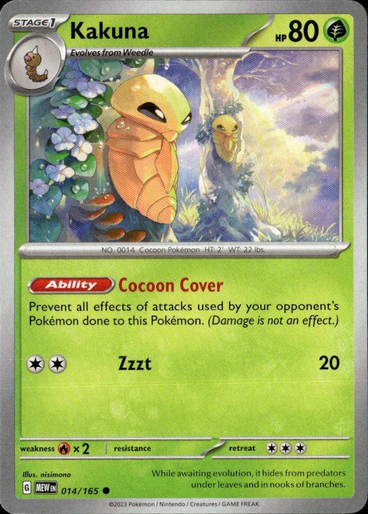 SV: Scarlet & Violet 151 Pokemon Common #014/165, Kakuna