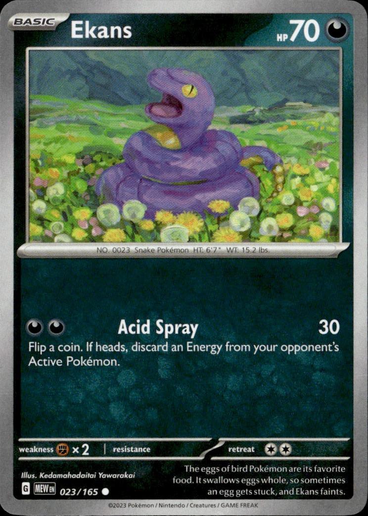 SV: Scarlet & Violet 151 Pokemon Common #023/165, Ekans