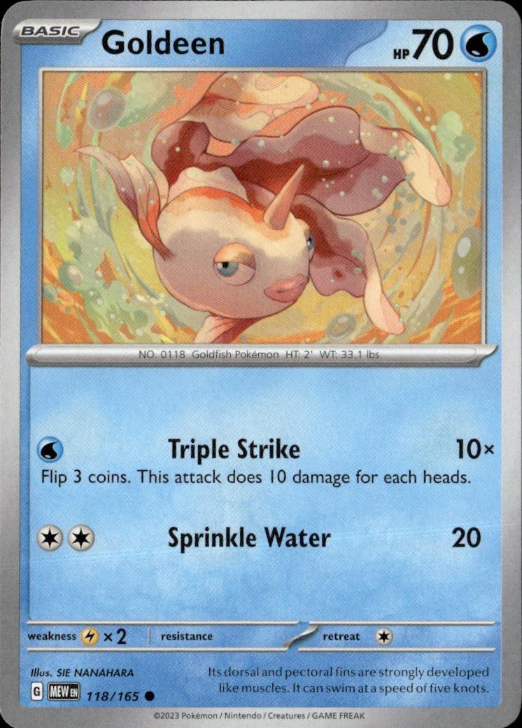SV: Scarlet & Violet 151 Pokemon Common #118/165 (Goldeen)