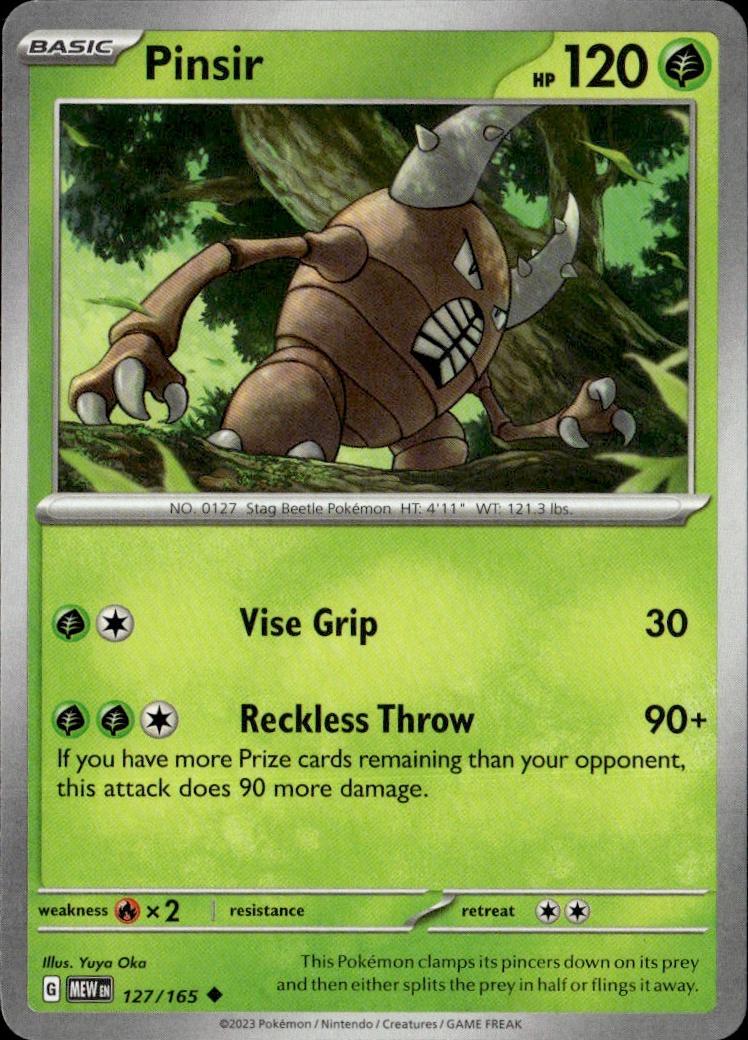 SV: Scarlet & Violet 151 Pokemon Common #127/165 (Pinsir)