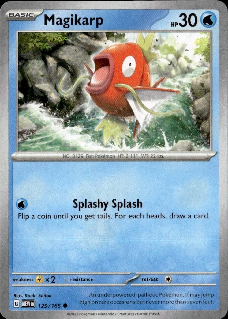 SV: Scarlet & Violet 151 Pokemon Common #129/165 (Magikarp)