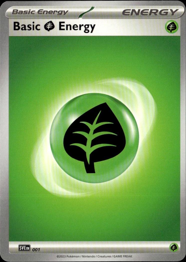 SVE: Scarlet & Violet Energies Pokemon Common #001 (Basic Grass Energy)