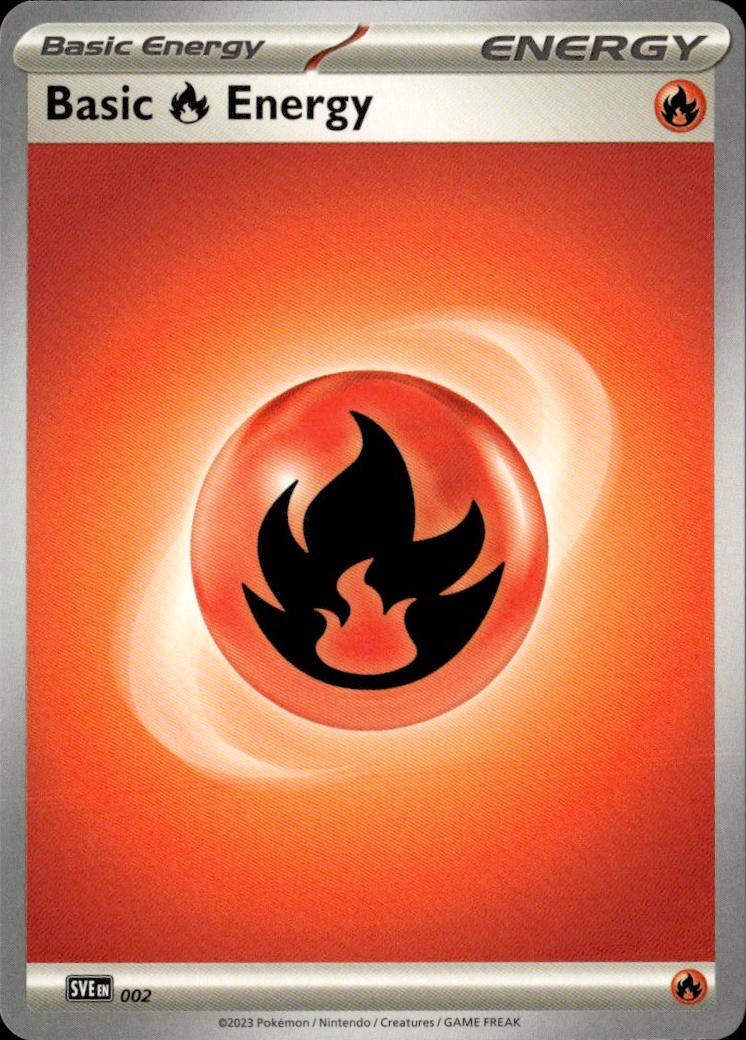 SVE: Scarlet & Violet Energies Pokemon Common #002 (Basic Fire Energy)