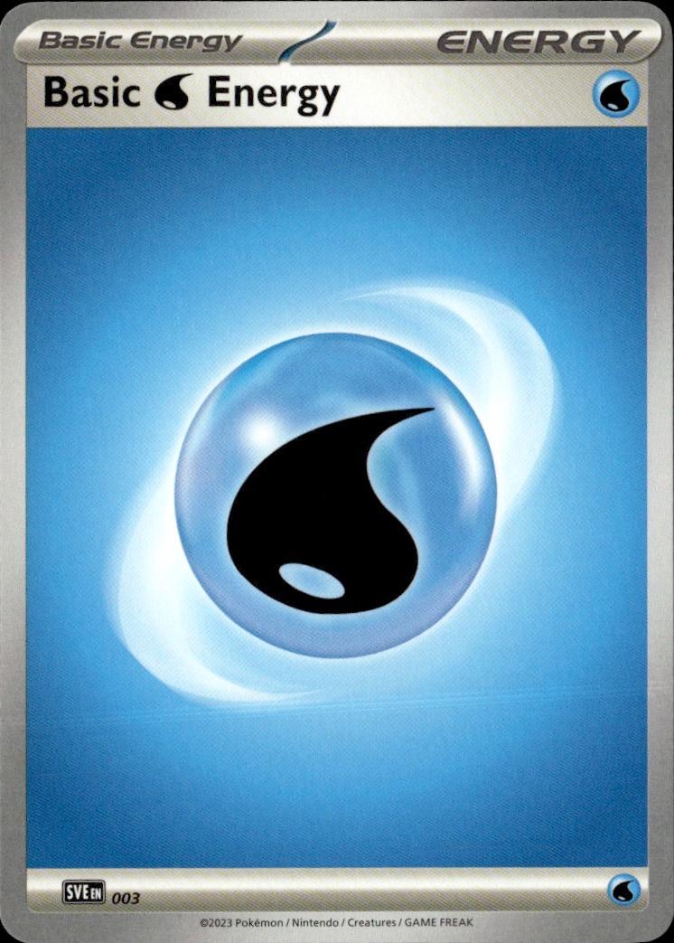 SVE: Scarlet & Violet Energies Pokemon Common #003 (Basic Water Energy)
