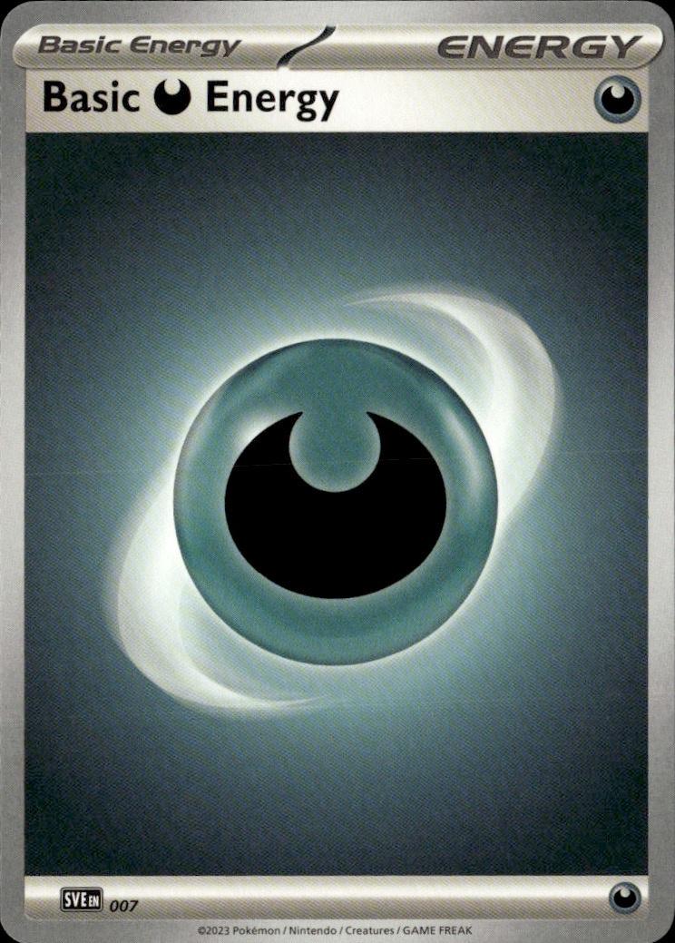 SVE: Scarlet & Violet Energies Pokemon Common #007 (Basic Darkness Energy)