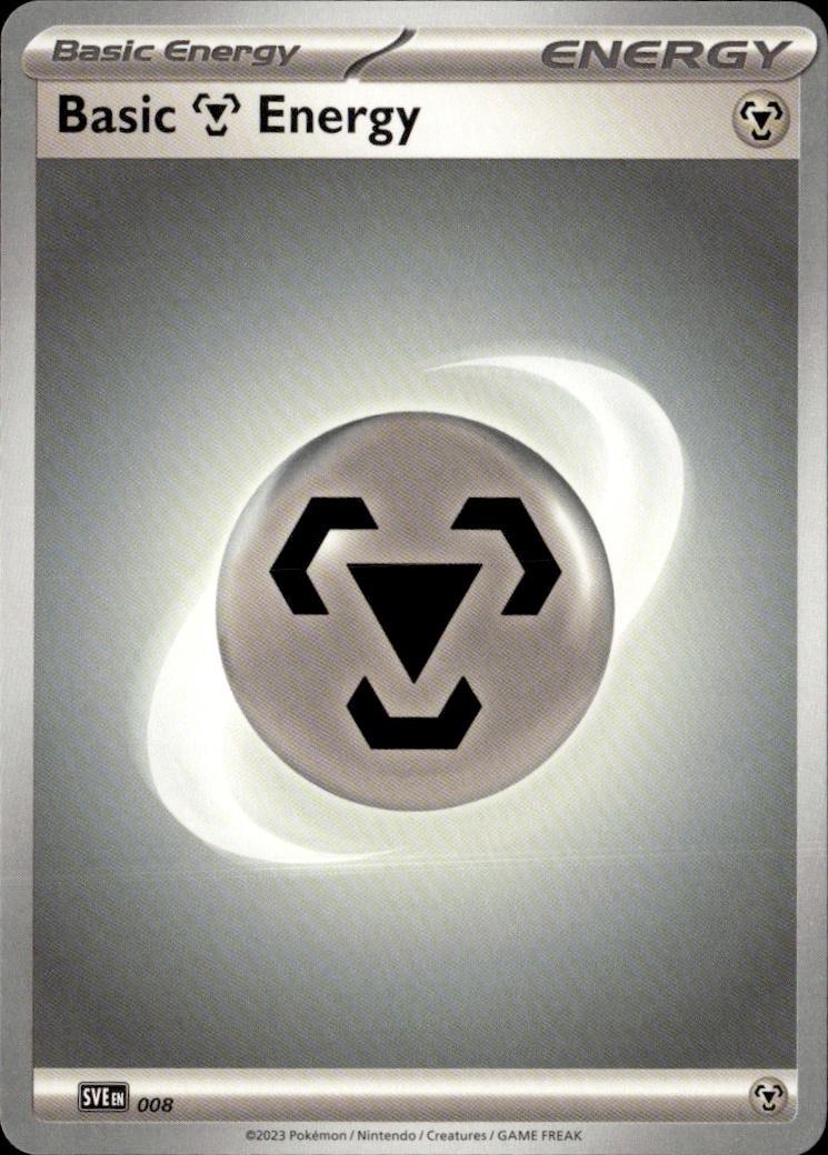 SVE: Scarlet & Violet Energies Pokemon Common #008 (Basic Metal Energy)