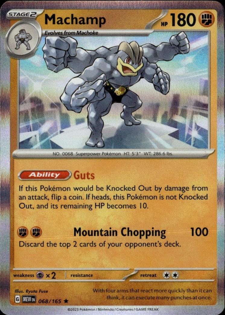 SV: Scarlet & Violet 151 Pokemon Holo #068/165, Machamp