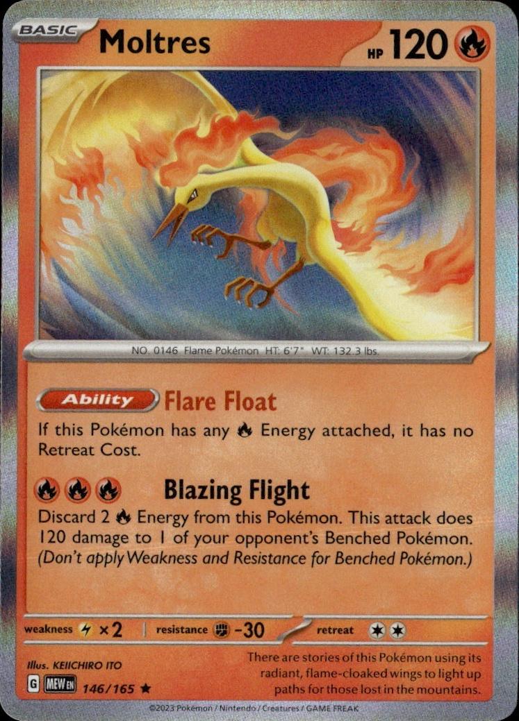 SV: Scarlet & Violet 151 Pokemon Holo #146/165, Moltres