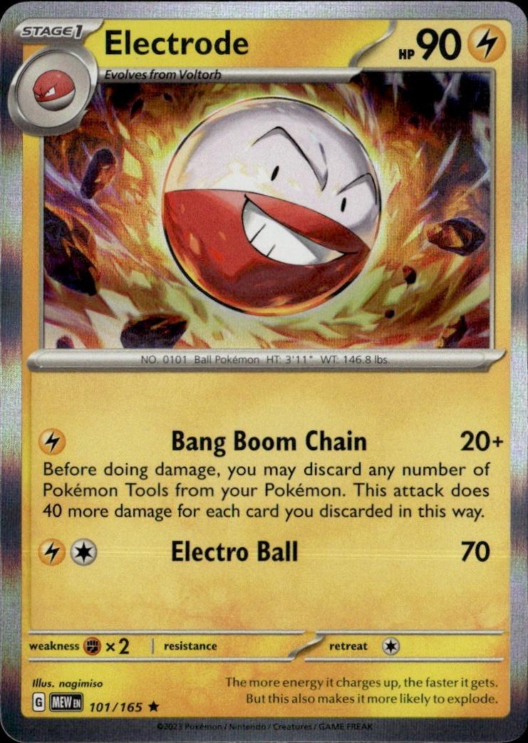 SV: Scarlet & Violet 151 Pokemon Holo #101/165, Electrode