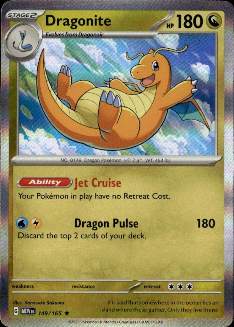 SV: Scarlet & Violet 151 Pokemon Holo #149/165, Dragonite