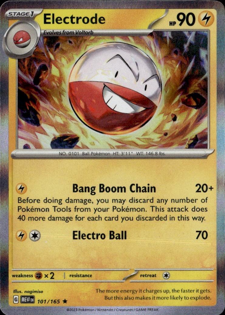 SV: Scarlet & Violet 151 Pokemon Holo #101/165, Electrode