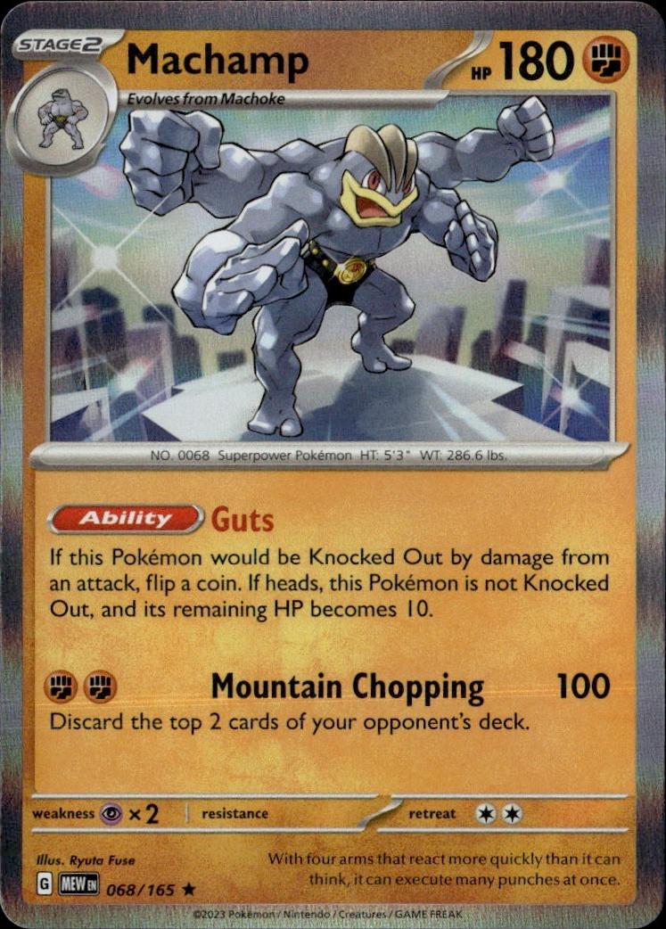SV: Scarlet & Violet 151 Pokemon Holo #068/165, Machamp