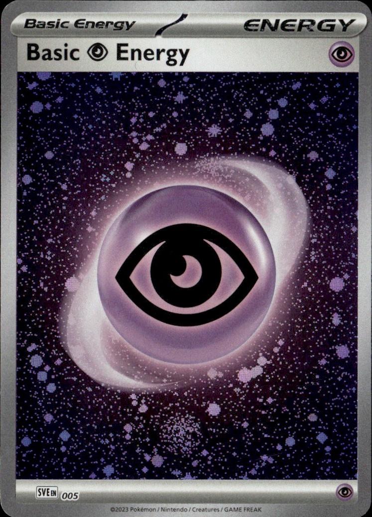 SV: Scarlet & Violet 151 Pokemon Holo #005, Psychic Energy (2023)
