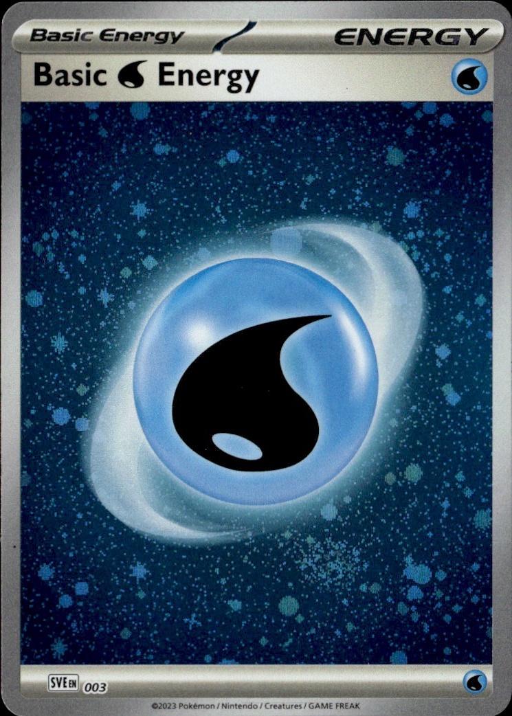 SV: Scarlet & Violet 151 Pokemon Holo #003, Water Energy (2023)