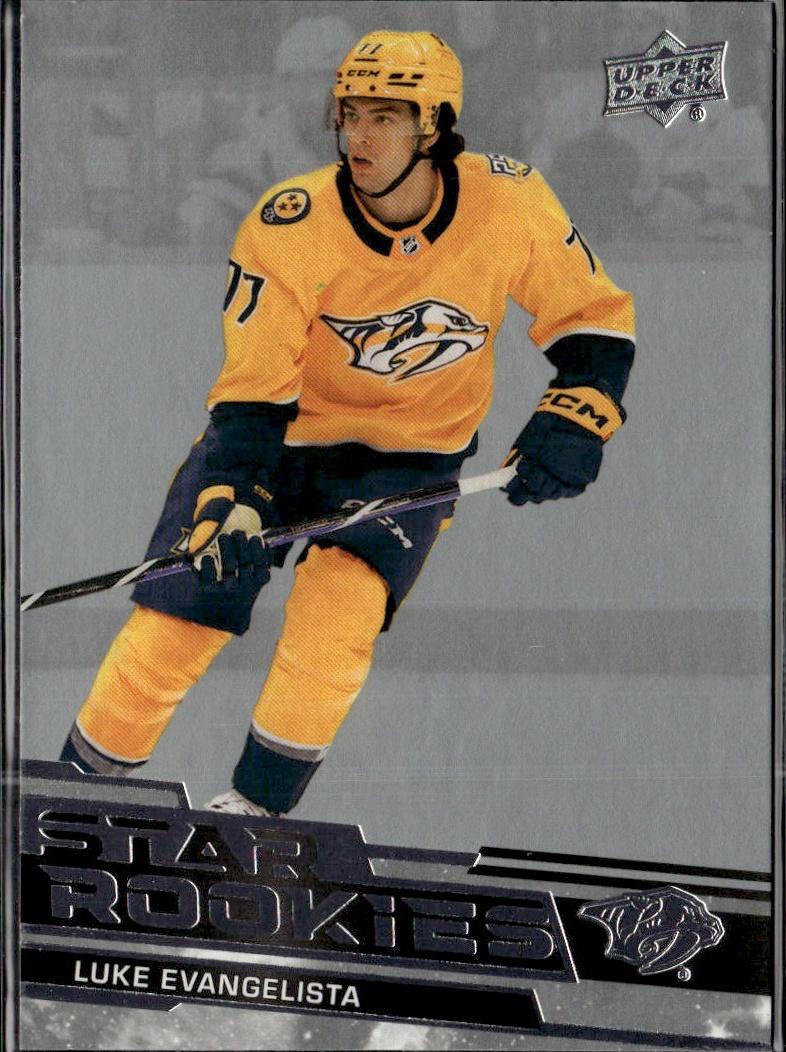 2023-24 Upper Deck NHL Star Rookies Box Set Hockey #5 Nashville Predators, Luke Evangelista