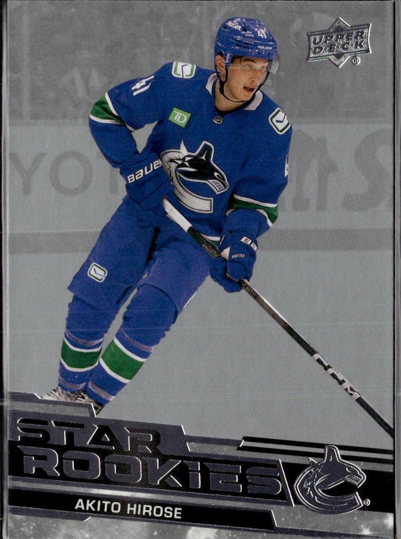2023-24 Upper Deck NHL Star Rookies Box Set Hockey #19 Vancouver Canucks, Akito Hirose