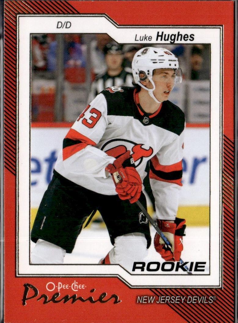 2023-24 O-Pee-Chee Hockey Pee-Chee - O-Pee-Chee Premier #P-87 New Jersey Devils (Luke Hughes)