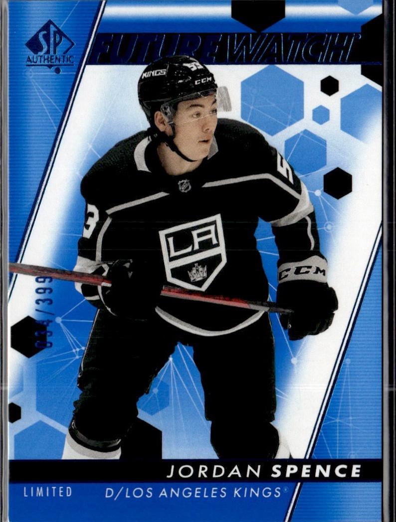 2022-23 SP Authentic Hockey Base Limited Blue #/399 #114 Los Angeles Kings (Jordan Spence)