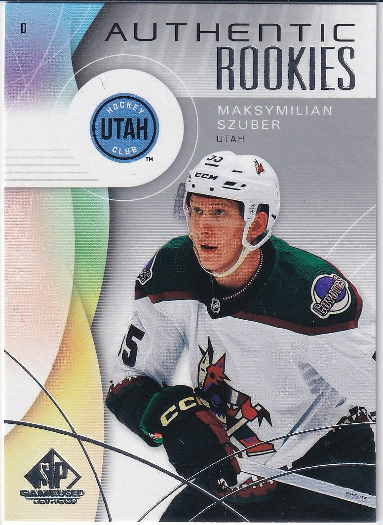 2024-25 SP Game Used Hockey Base #244 Arizona Coyotes, Maksymilian Szuber