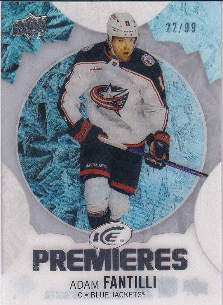 2023-24 Upper Deck Ice Hockey Base #/99 #243 Columbus Blue Jackets, Adam Fantilli