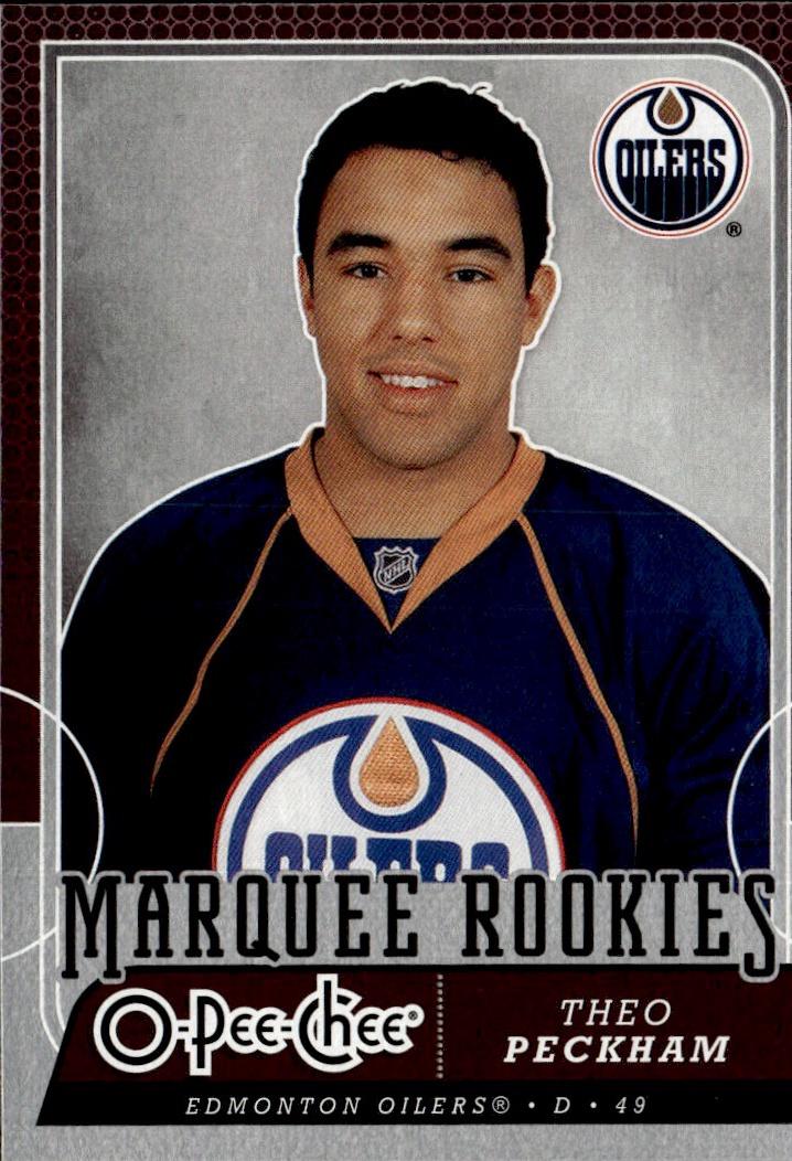 2008-09 O-Pee-Chee Hockey Base - Marquee Rookie #532 Edmonton Oilers, Theo Peckham