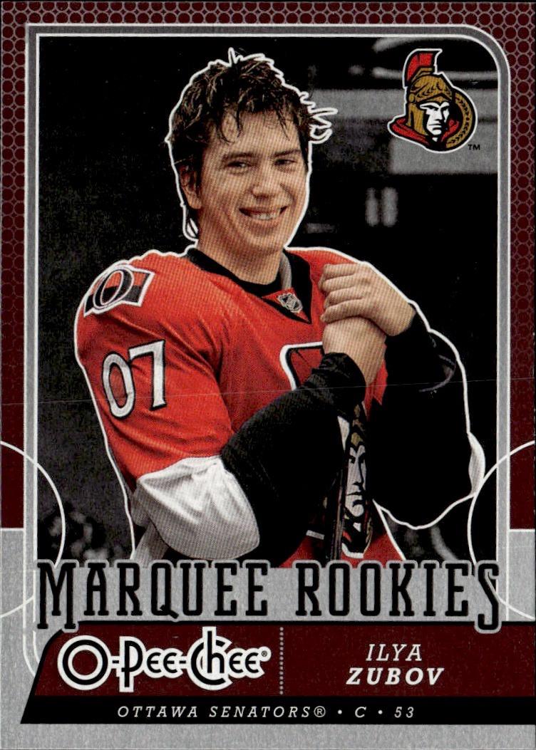 2008-09 O-Pee-Chee Hockey Base - Marquee Rookie #517 Ottawa Senators, Ilya Zubov