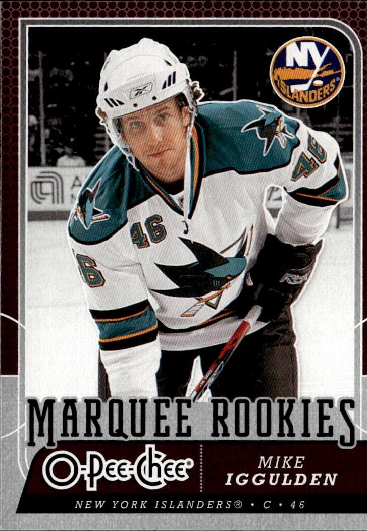 2008-09 O-Pee-Chee Hockey Base - Marquee Rookie #507 New York Islanders, Mike Iggulden