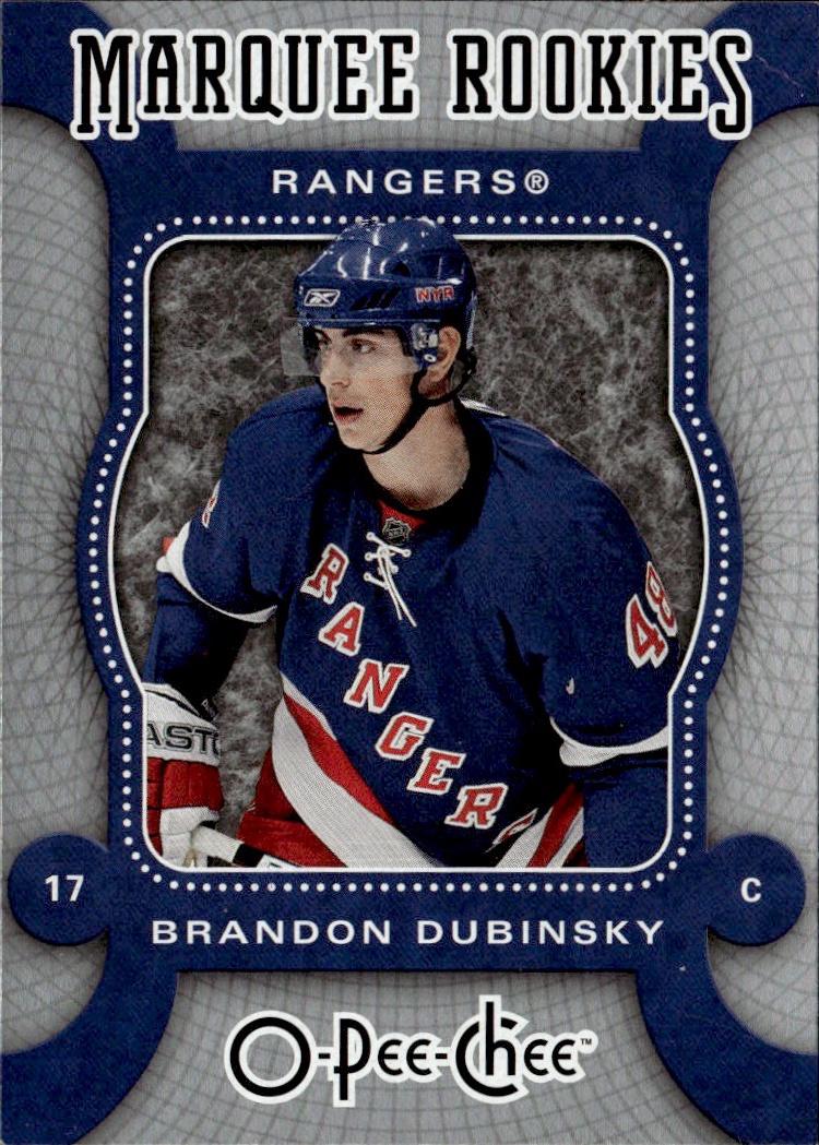 2007-08 O-Pee-Chee Hockey Base - Marquee Rookie #573 New York Rangers (Brandon Dubinsky)
