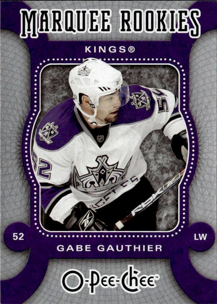 2007-08 O-Pee-Chee Hockey Base - Marquee Rookie #554 Los Angeles Kings (Gabe Gauthier)