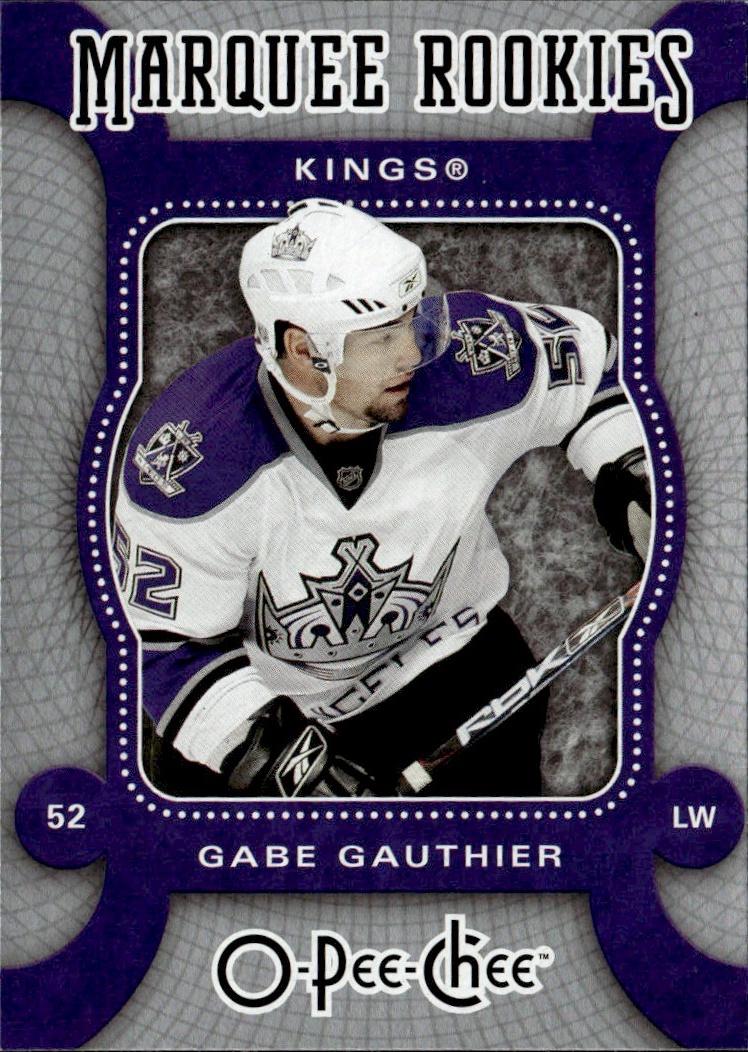 2007-08 O-Pee-Chee Hockey Base - Marquee Rookie #554 Los Angeles Kings (Gabe Gauthier)