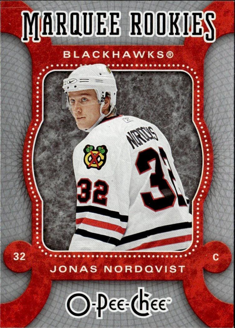 2007-08 O-Pee-Chee Hockey Base - Marquee Rookie #523 Chicago Blackhawks (Jonas Nordqvist)