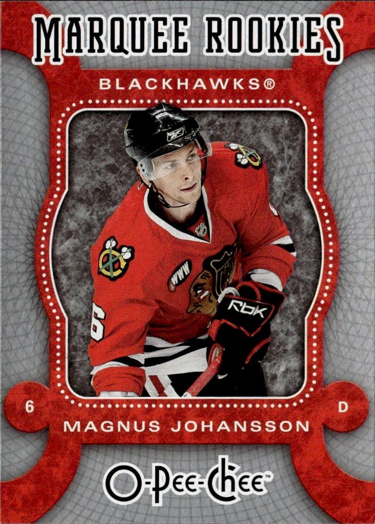 2007-08 O-Pee-Chee Hockey Base - Marquee Rookie #521 Chicago Blackhawks (Magnus Johansson)