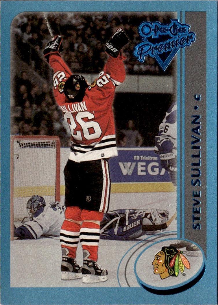 2002-03 O-Pee-Chee Hockey Base Premier-Blue-Line #/500 #179 Chicago Blackhawks, Steve Sullivan