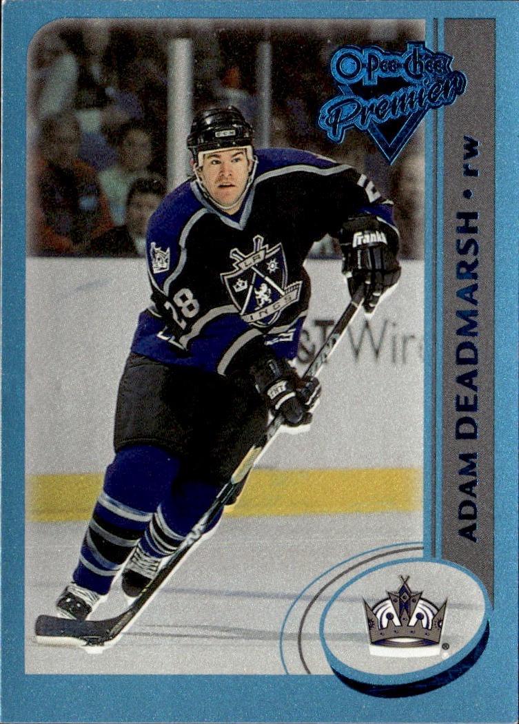 2002-03 O-Pee-Chee Hockey Base Premier-Blue-Line #/500 #148 Los Angeles Kings, Adam Deadmarsh