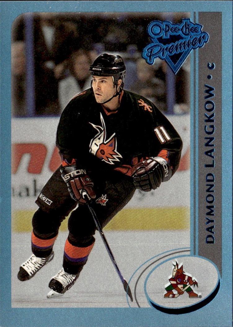 2002-03 O-Pee-Chee Hockey Base Premier-Blue-Line #/500 #244 Phoenix Coyotes, Daymond Langkow