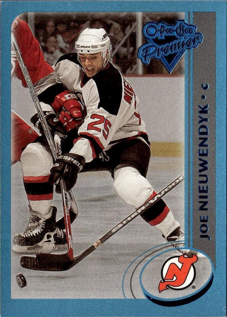 2002-03 O-Pee-Chee Hockey Base Premier-Blue-Line #/500 #255 New Jersey Devils, Joe Nieuwendyk
