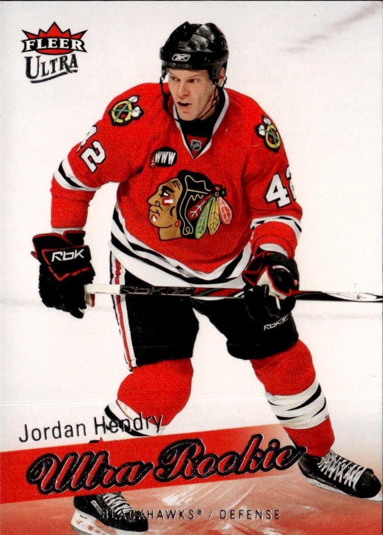 2008-09 Ultra Hockey Rookie #231 Chicago Blackhawks (Jordan Hendry)