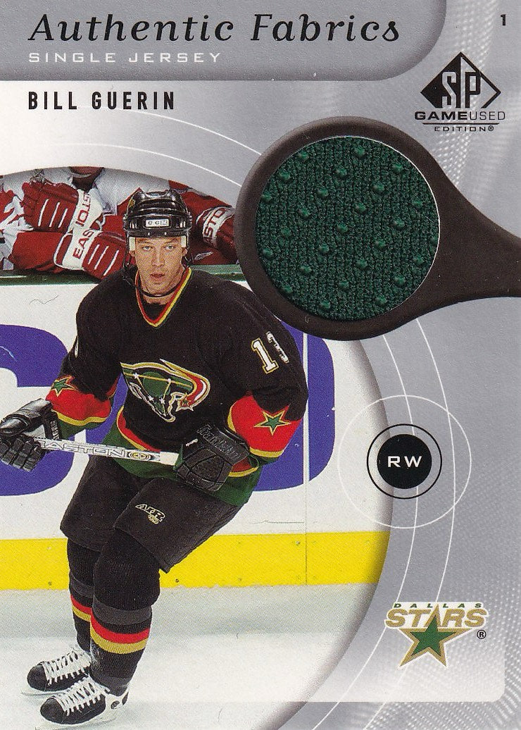 2005-06 SP Game Used Hockey Authentic Fabrics #AF-BG Dallas Stars, Bill Guerin