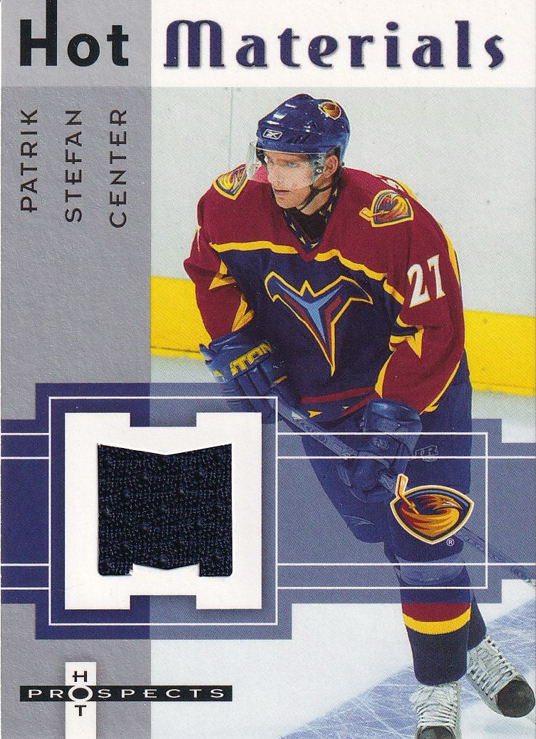 2005-06 Fleer Hot Prospects Hockey Hot Materials #HM-PS Atlanta Thrashers, Patrik Stefan