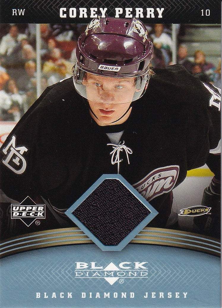 2006-07 Upper Deck Black Diamond Hockey Jerseys #J-CP Anaheim Ducks, Corey Perry