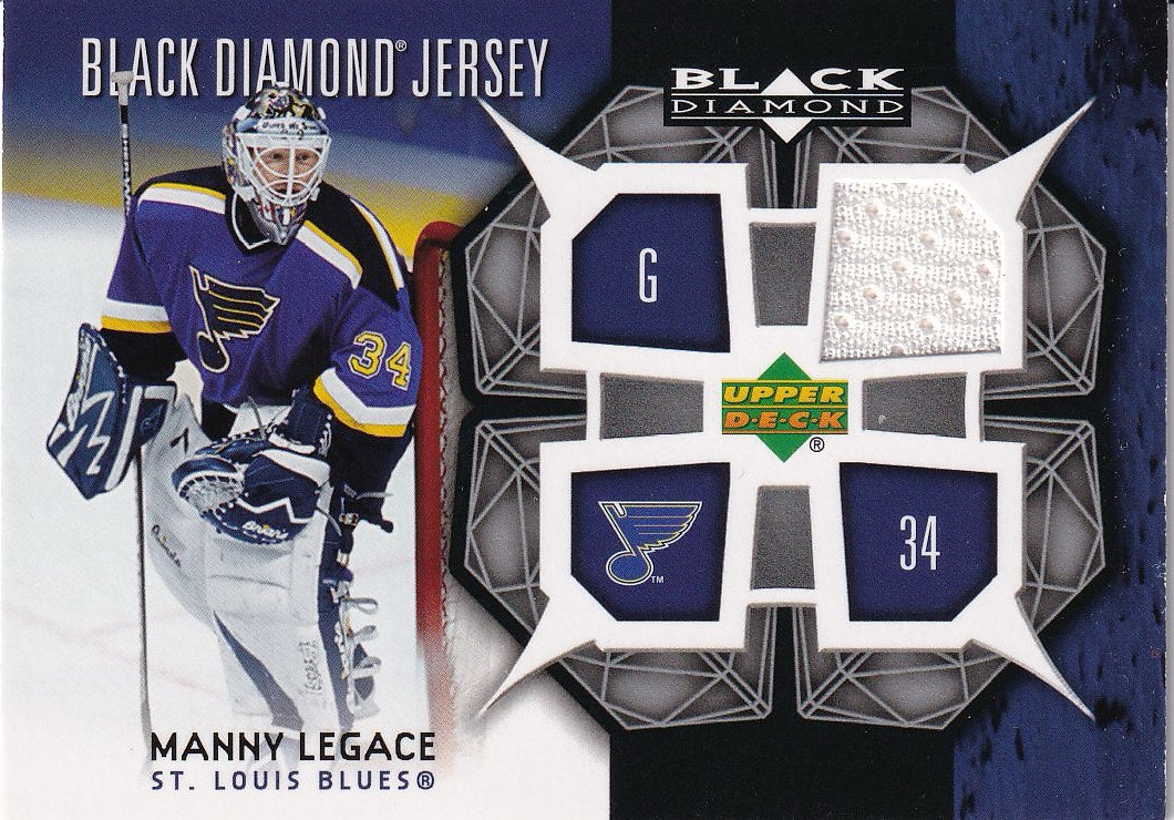 2007-08 Upper Deck Black Diamond Hockey Jerseys #BDJ-ML St. Louis Blues, Manny Legace